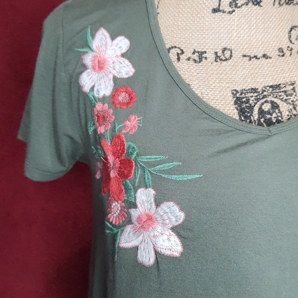 Hollister Floral Short Sleeve Top Extra Small - Picture 7 of 7